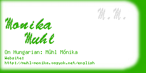 monika muhl business card