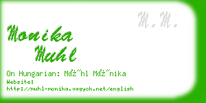 monika muhl business card